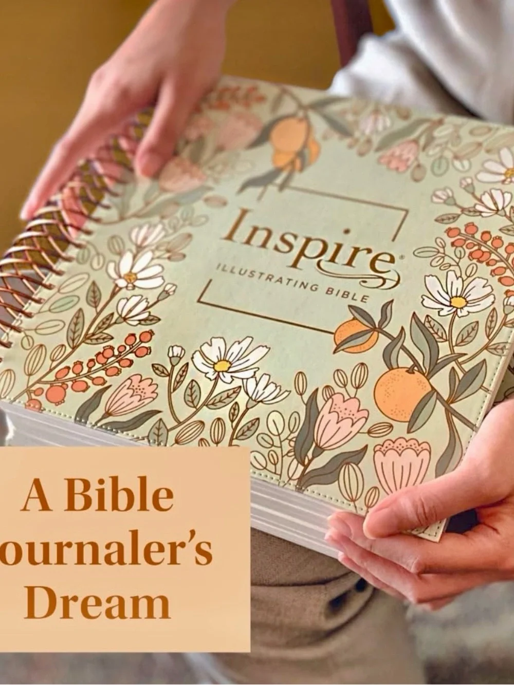 Inspire Illustrating Bible Journal - Mint Floral
